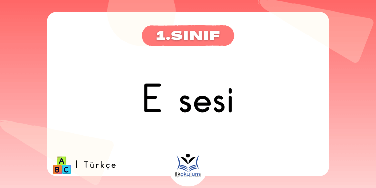 E Sesi Etkinlikleri 1. Sınıf
